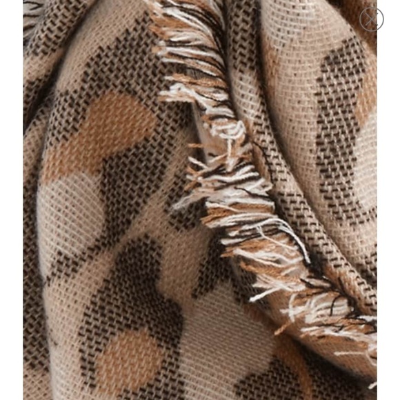 BP Leopard Print Scarf in Brown and Tan - Picture 3 of 8